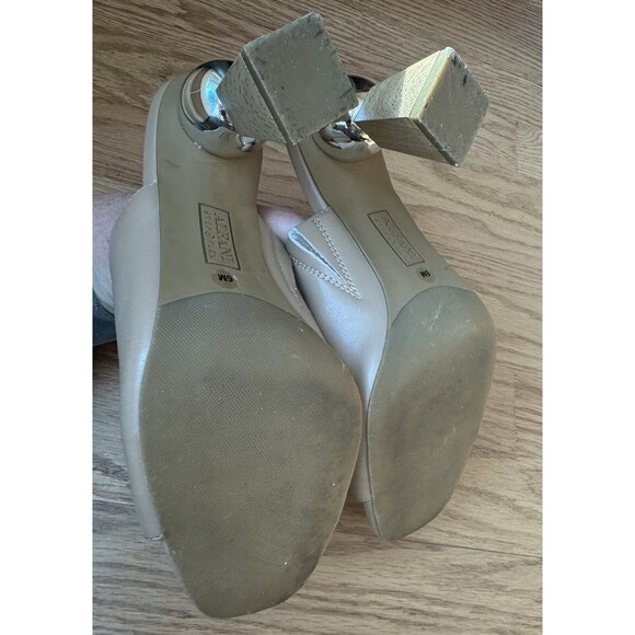 Alfani Magnolea Tan Peep‎ Toe Sandals With Cool Heels Women’s Size 6  Medium - Picture 3 of 11